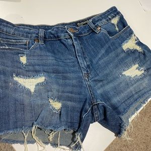 BlankNYC distressed denim shorts